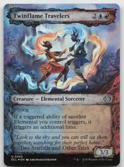Twinflame Travelers (Showcase) U Foil Lorwyn Eclipsed 345 NM - Image 1