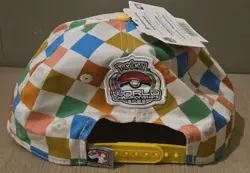 2025 Pokemon World Championships Pikachu Snapback Flat Brim Hat Anaheim Worlds - Image 2