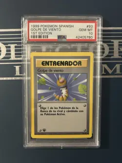 Psa 10 Pokemon Golpe De Viento 1st Edition Spanish Espanol - Image 1
