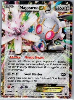 Magearna EX 75/114 - Pokemon TCG XY: Steam Siege - Holo Ultra Rare (NM) - Image 1