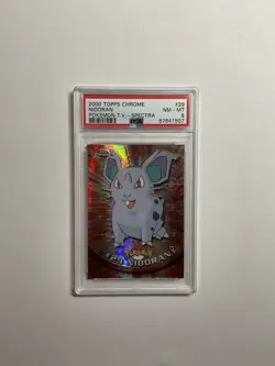 2000 Topps Chrome Pokemon T.V. #29 Spectra Nidoran PSA Grade 8 - Image 1