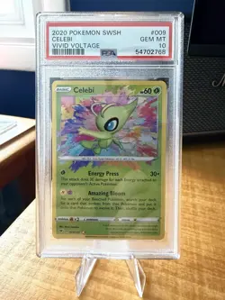 PSA 10 CELEBI AMAZING RARE VIVID VOLTAGE 2020 POKEMON #009 - Image 1