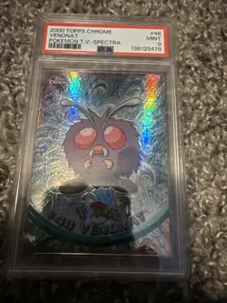 2000 topps chrome Pokemon #48 venonat spectra psa 9 - Image 1