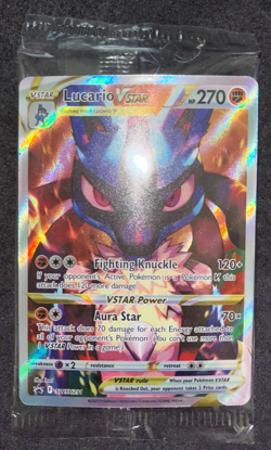Pokemon TCG Crown Zenith ETB Sealed Black Star Lucario VSTAR SWSH291 Card NM-M - Image 1