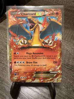 Pokemon Charizard EX XY17 Holo Basic Card English - Image 1