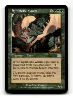 Symbiotic Wurm Onslaught #289 Magic the Gathering - Image 1