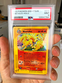 2002 Pokemon E-Series Ninetales H19/H32 Aquapolis Holo PSA 9 MINT - Image 1
