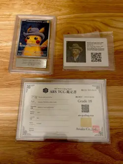 Pikachu with Grey Felt Hat Pokemon x Van Gogh Museum ARS 10 Card 085 - Image 1