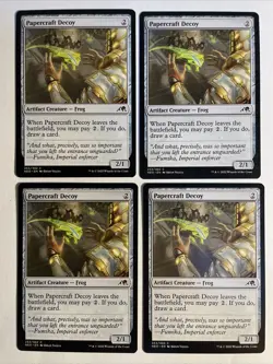 4x Mtg Kamigawa Neon Dynasty Papercraft Decoy NM/M Magic The Gathering - Image 1