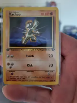 Pokemon Machop 1st Edition Team Rocket 59/82 Common 1999 - Image 1