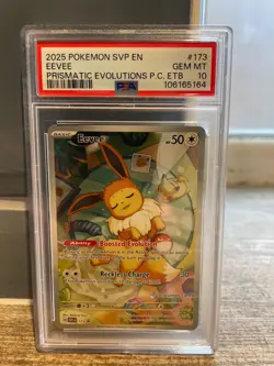 PSA 10 Eevee 173 SV Promo English Pokemon Center Stamped Graded PSA 10 - Image 1