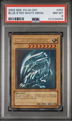 2002 Blue Eyes White Dragon SDK PSA 8 - NEAR MINT - Image 1