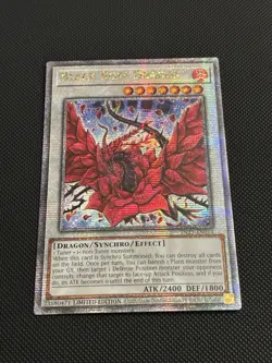 Yugioh | Black Rose Dragon TN23-EN014 Quarter Century Secret Rare Near Mint NM - Image 1