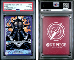 PSA 10 - ONE PIECE TCG ENGLISH- KING ALT ART LEADER - (OP01-091 L) - Image 2