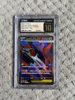 Pokemon TCG Mega Symphonia Mega Latias EX Full Art Card 079/063 CGC Pristine 10 - Image 1