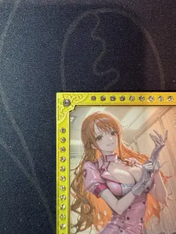 Goddess Story Nami Nurse Metal Card Green Bikini Waifu Doujin Numbered One Piece - Image 2