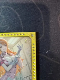 Goddess Story Nami Nurse Metal Card Green Bikini Waifu Doujin Numbered One Piece - Image 3