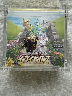 Pokemon eevee heroes booster box (Japanese Evolving skies) + Acrylic Case - new - Image 1