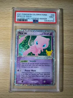 2021 POKEMON CELEBRATIONS CLASSIC COLLECTION #88 MEW EX-HOLO PSA 9 - Image 1