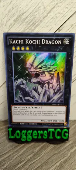 Yu-Gi-Oh! Kachi Kochi Dragon Super Rare / MACR ENSE1 1st Edition LP - Image 1