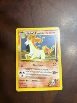 Pokemon TCG Gym Challenge Blaine's Rapidash 33/132 Regular Uncommon Card - Image 1