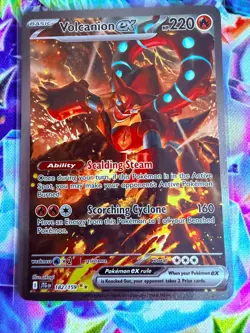 Pokemon TCG Volcanion EX Special Illustration Rare Card 182/159 Journey Together - Image 1