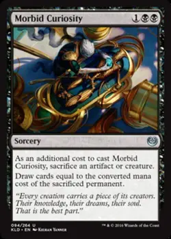 1 x Morbid Curiosity - Foil - Kaladesh - Light Play - MTG - Image 1