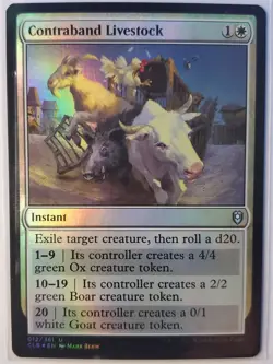 1x Contraband Livestock Battle for Baldur's Gate Foil - NM Condition - Image 1