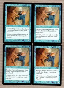 Hapless Researcher x 4 Common Judgment Magic the Gathering MTG - Image 1