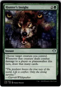MTG Hunter's Insight Commander 2020 Uncommon #178 - Image 1