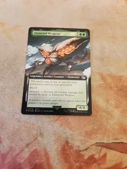 Diamond Weapon Extended Art Foil Final Fantasy MTG NM - Image 1