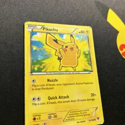 Pikachu 42/146 Cosmos Holo PL -Vintage Pokemon Card- Lego Movie Promo (7q) - Image 1