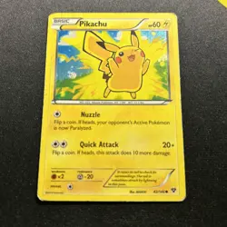 Pikachu 42/146 Cosmos Holo PL -Vintage Pokemon Card- Lego Movie Promo (7q) - Image 2