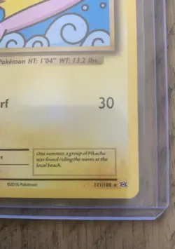 2016 Pokemon TCG Evolutions: Flying & Surfing Pikachu- Secret Rare/108! MINT-GM! - Image 3