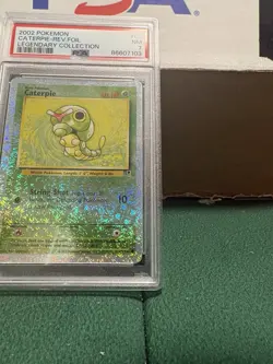 Pokemon TCG: Caterpie #69/110 Legendary Collection Reverse Holo, PSA 7 NM - Image 4