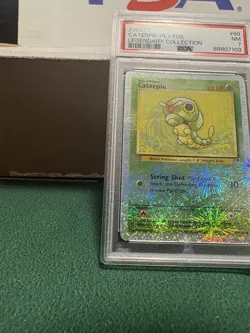 Pokemon TCG: Caterpie #69/110 Legendary Collection Reverse Holo, PSA 7 NM - Image 5