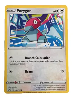 New: 2022 Pokemon TCG Porygon 140 Swsh11: Lost Origin Regular Common - Image 1