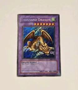Yugioh Thousand Dragon MRD-143 Vintage Secret Rare Holo Bleed MP - Image 1