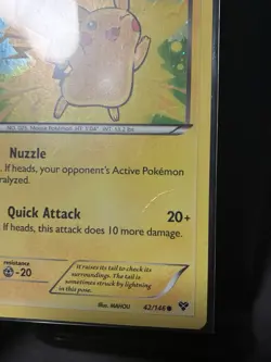 Pokemon Pikachu TCG Cosmos Holo Card 42/146 2014 Movie Promo - Image 2