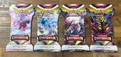 Pokemon Lost Origin 4 Booster Sleeved Blister Pokemon Art Set Sword Shield - Image 1