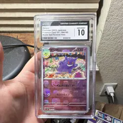 Gengar 094/165 CGC 10 Master Ball Reverse Pattern Holo Japanese Sv2a Pokemon - Image 1