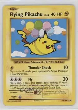Secret - Flying Pikachu Pokemon XY Evolutions 20th Anniversary #110 - Image 1