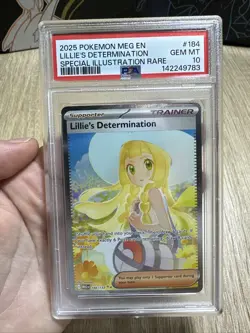 Pokemon TCG Lillie's Determination Mega Evolution 184/132 SIR GEM MINT 10 - Image 1