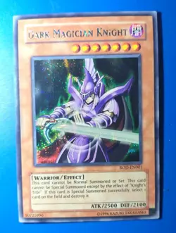 Lightly Played Yugioh Dark Magician Knight ROD-EN001 Prismatic Secret Rare - Image 1