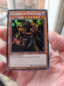 IOC-EN111 Invader of Darkness :: Secret Rare 25th Anniversary Edition YuGiOh - Image 2