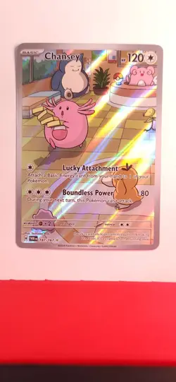 Pokemon TCG Chansey Illustration Twilight Masquerade Card 187/167 Near Mint - Image 1