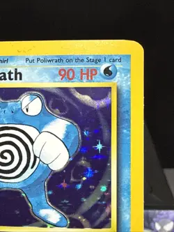 Pokemon Card Poliwrath 13/102 Base Set Holo Rare WOTC Light Play - Image 3