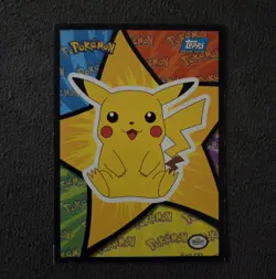 1999 Topps TV Pikachu Pokemon The First Movie Puzzle Card Vintage Rare NM - LP - Image 1
