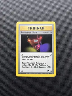 Pokemon Card Gym Challenge Resistance Gym 109/132 WOTC NM! - Image 1