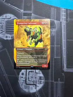 Trumpeting Carnosaur The Lost Caverns of Ixalan Borderless Rare - Image 1